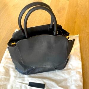 Aritzia Auxiliary Black Leather Bag